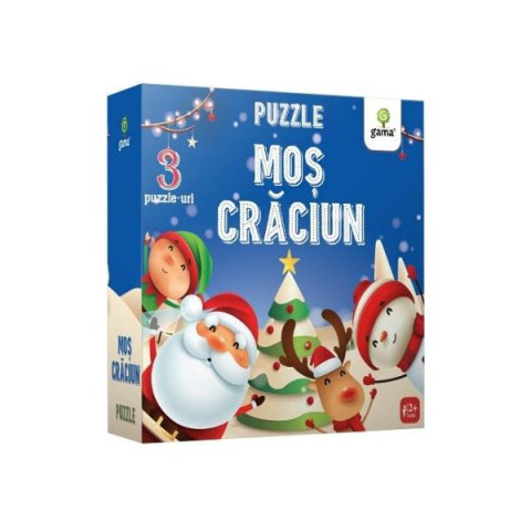 Moș Crăciun. Puzzle educativ