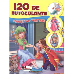 120 de autocolante - Povești cu prințese
