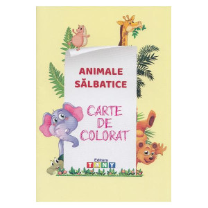 Animale sălbatice. Carte de colorat