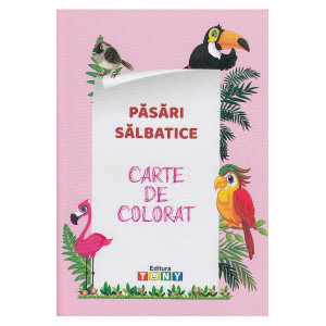 Păsări sălbatice. Carte de colorat