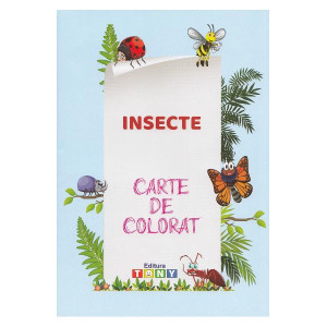 Insecte. Carte de colorat