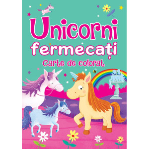 Unicorni fermecați. Carte de colorat