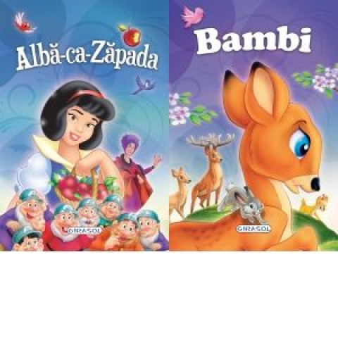 2 Povești: Albă-ca-Zăpada și Bambi