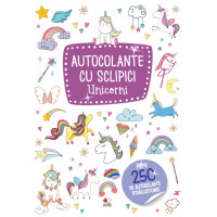 Autocolante cu sclipici Unicorni, reeditare