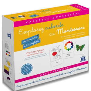 Explorez culorile cu Montessori - În Română și în Engleză - 163 de jetoane pentru dezvoltarea vocabularului și a creativitații