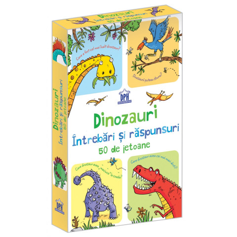 Dinozauri - Întrebări și răspunsuri - 50 de Jetoane