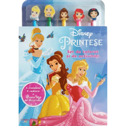 Disney Prințese. Set de colorat și de activități.