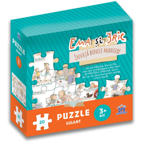 Ema și Eric învață bunele maniere - Puzzle gigant