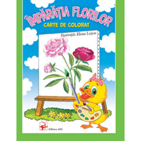 Împărăția florilor. Carte de colorat