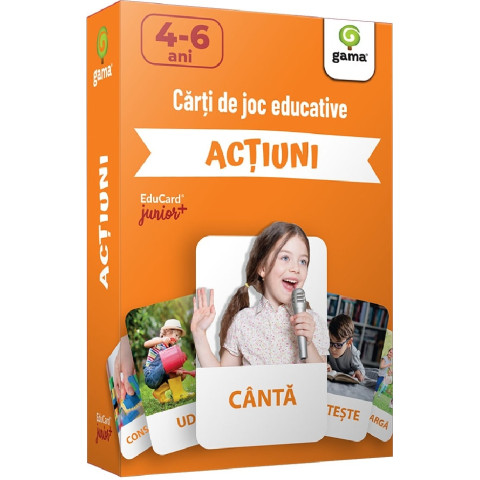 Acțiuni. Cărți de joc educative