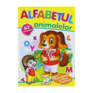 Alfabetul animalelor + 62 autocolante 