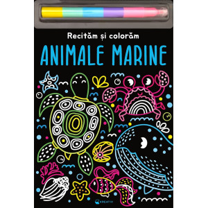 Animale marine. Recităm și colorăm