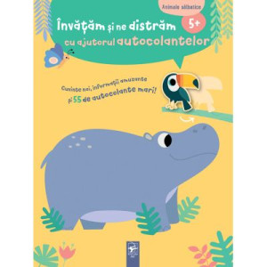 Animale sălbatice. Învățăm și ne distrăm cu ajutorul autocolantelor