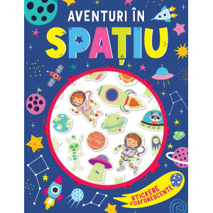 Aventuri în spațiu. Stickere fosforescente