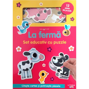 Bebe învață. La fermă. Set educativ cu puzzle