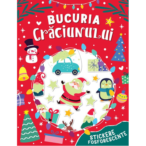 Bucuria Crăciunului. Stickere fosforescente