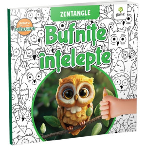 Bufnițe înțelepte. Carte de colorat