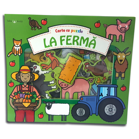 La fermă. Carte cu puzzle. Bebe învață