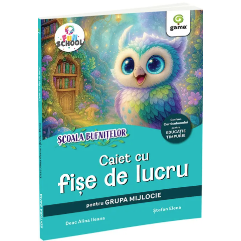 Caiet cu fișe de lucru, pentru grupa mijlocie