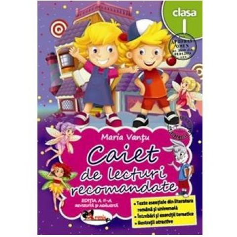 Caiet de lecturi recomandate, clasa I