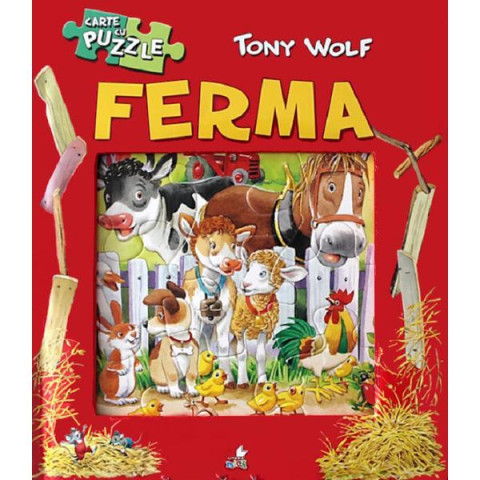 Carte cu puzzle. Ferma