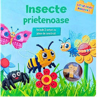 Carte cu piese de construit. Insecte prietenoase Carte cu piese de construit. Insecte prietenoase