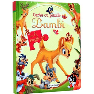 Carte cu puzzle Bambi