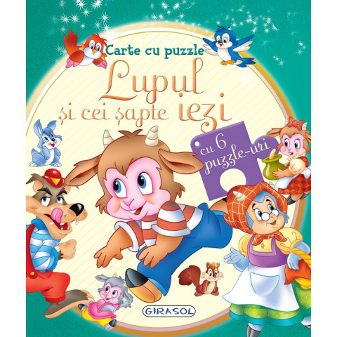 Carte cu puzzle. Lupul și cei șapte iezi