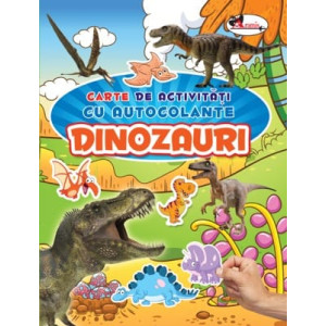 Carte de activități cu autocolante - Dinozauri