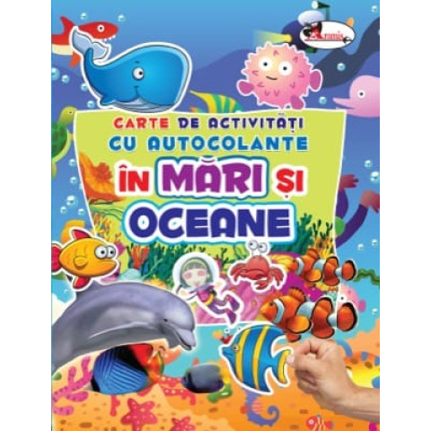 Carte de activități cu autocolante - În mări și oceane