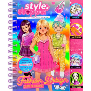 Carte de colorat: Fashion Design