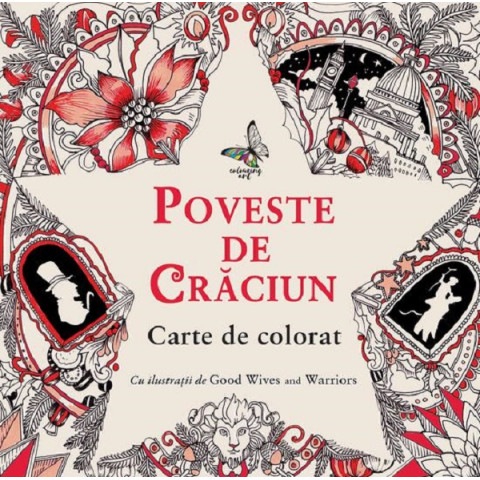 Carte de colorat: Poveste de Crăciun