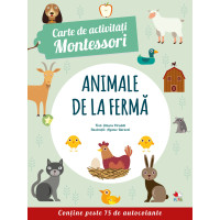 Carte de activități Montessori. Animale de la fermă