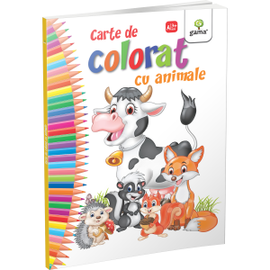 Carte de colorat cu animale