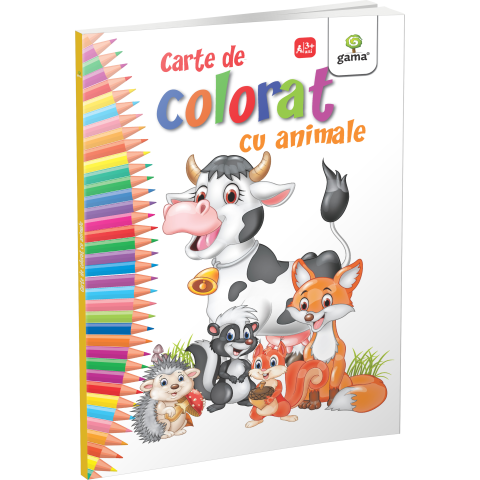 Carte de colorat cu animale