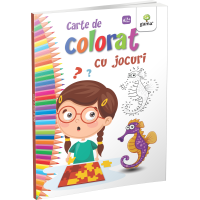 Carte de colorat cu jocuri