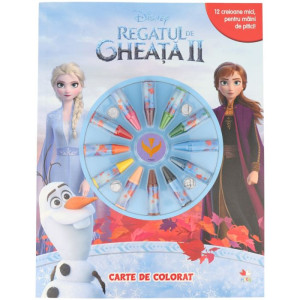 Disney. Regatul de gheață II. Carte de colorat (conține 12 creioane cerate)