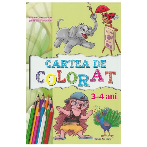 Cartea de colorat 3-4 ani