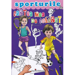 Cartea mea de colorat: Sporturile