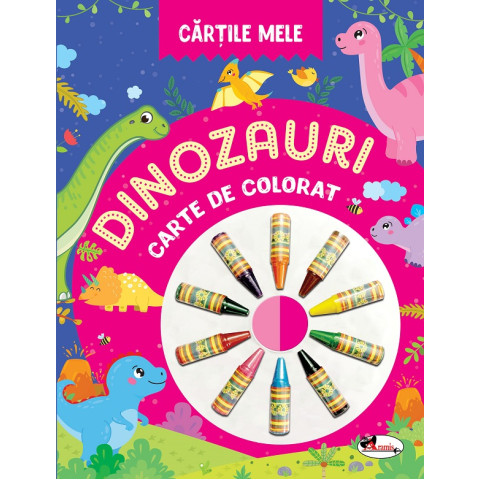 Cărțile mele: Dinozauri. Carte de colorat