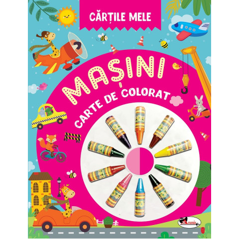 Cărțile mele: Mașini. Carte de colorat