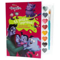 Disney. Vampirina. Să pictăm împreună! Carte de colorat cu pensulă și acuarele