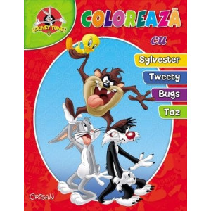 Coloreaza cu Sylvester, Tweety, Bugs si Taz