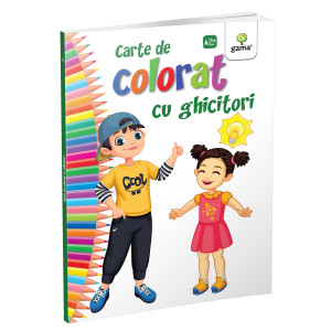 Carte de colorat cu ghicitori 