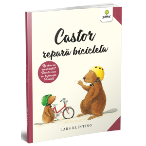 Castor repară bicicleta