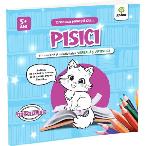 Creează povești cu Pisici și dezvoltă-ți creativitatea verbală și artistică