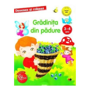 Desenez și colorez. Grădinița din pădure. 3-4 ani