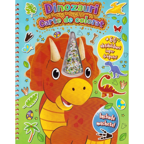 Dinozauri. Carte de colorat