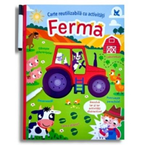 Ferma. Carte reutilizabilă cu activități