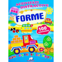 Forme + 100 autocolante - Gândește și lipește 